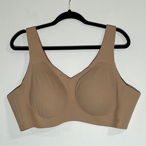 Honeylove Wireless Bra Sand Nude V-Neck Bralette Size 3x